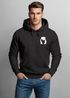 Hoodie Herren Print Aufdruck Motiv Brustprint Logo Bär Natur Outdoor Männer Fashion Streetstyle Neverless®preview