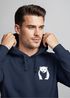 Hoodie Herren Print Aufdruck Motiv Brustprint Logo Bär Natur Outdoor Männer Fashion Streetstyle Neverless®preview