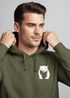 Hoodie Herren Print Aufdruck Motiv Brustprint Logo Bär Natur Outdoor Männer Fashion Streetstyle Neverless®preview