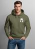 Hoodie Herren Print Aufdruck Motiv Brustprint Logo Bär Natur Outdoor Männer Fashion Streetstyle Neverless®preview