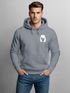 Hoodie Herren Print Aufdruck Motiv Brustprint Logo Bär Natur Outdoor Männer Fashion Streetstyle Neverless®preview