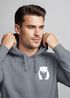 Hoodie Herren Print Aufdruck Motiv Brustprint Logo Bär Natur Outdoor Männer Fashion Streetstyle Neverless®preview