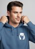 Hoodie Herren Print Aufdruck Motiv Brustprint Logo Bär Natur Outdoor Männer Fashion Streetstyle Neverless®preview