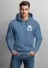 Hoodie Herren Print Aufdruck Motiv Brustprint Logo Bär Natur Outdoor Männer Fashion Streetstyle Neverless®preview