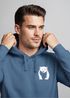 Hoodie Herren Print Aufdruck Motiv Brustprint Logo Bär Natur Outdoor Männer Fashion Streetstyle Neverless®preview