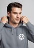 Hoodie Herren Print Aufdruck Motiv Drip Face Drippy Smile Herz-Augen Lächeln Graffiti Fashion Streetstyle Neverless®preview