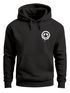 Hoodie Herren Print Aufdruck Motiv Drip Face Drippy Smile Herz-Augen Lächeln Graffiti Fashion Streetstyle Neverless®preview