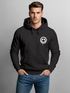 Hoodie Herren Print Aufdruck Motiv Drip Face Drippy Smile Herz-Augen Lächeln Graffiti Fashion Streetstyle Neverless®preview