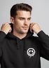 Hoodie Herren Print Aufdruck Motiv Drip Face Drippy Smile Herz-Augen Lächeln Graffiti Fashion Streetstyle Neverless®preview