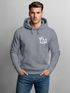 Hoodie Herren Print Aufdruck Motiv Kapuzen-Pullover Männer Fashion Streetstyle Neverless®preview
