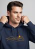 Hoodie Herren Print Aufdruck Outdoor Motiv Line Art Wandern Bergsteigen Berg Fashion Neverless®preview
