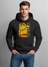 Hoodie Herren Print Aufdruck Smile Graffiti Design Drippy Face  Kapuzen-PulloverFashion Streetstyle Neverless®preview
