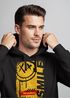 Hoodie Herren Print Aufdruck Smile Graffiti Design Drippy Face  Kapuzen-PulloverFashion Streetstyle Neverless®preview