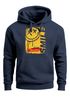 Hoodie Herren Print Aufdruck Smile Graffiti Design Drippy Face  Kapuzen-PulloverFashion Streetstyle Neverless®preview