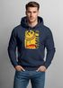 Hoodie Herren Print Aufdruck Smile Graffiti Design Drippy Face  Kapuzen-PulloverFashion Streetstyle Neverless®preview