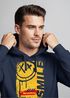 Hoodie Herren Print Aufdruck Smile Graffiti Design Drippy Face  Kapuzen-PulloverFashion Streetstyle Neverless®preview