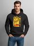 Hoodie Herren Print Aufdruck Smile Graffiti Design Drippy Face  Kapuzen-PulloverFashion Streetstyle Neverless®preview