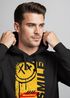 Hoodie Herren Print Aufdruck Smile Graffiti Design Drippy Face  Kapuzen-PulloverFashion Streetstyle Neverless®preview