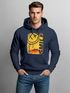 Hoodie Herren Print Aufdruck Smile Graffiti Design Drippy Face  Kapuzen-PulloverFashion Streetstyle Neverless®preview