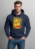 Hoodie Herren Print Aufdruck Smile Graffiti Design Drippy Face  Kapuzen-PulloverFashion Streetstyle Neverless®preview