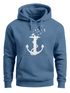 Hoodie Herren Print Aufdruck Trend Anker Vögel Motiv Norden Meer Fashion Streetstyle Neverless®preview