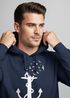 Hoodie Herren Print Aufdruck Trend Anker Vögel Motiv Norden Meer Fashion Streetstyle Neverless®preview