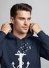 Hoodie Herren Print Aufdruck Trend Anker Vögel Motiv Norden Meer Fashion Streetstyle Neverless®preview