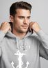 Hoodie Herren Print Aufdruck Trend Anker Vögel Motiv Norden Meer Fashion Streetstyle Neverless®preview