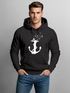 Hoodie Herren Print Aufdruck Trend Anker Vögel Motiv Norden Meer Fashion Streetstyle Neverless®preview