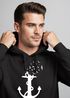 Hoodie Herren Print Aufdruck Trend Anker Vögel Motiv Norden Meer Fashion Streetstyle Neverless®preview