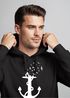 Hoodie Herren Print Aufdruck Trend Anker Vögel Motiv Norden Meer Fashion Streetstyle Neverless®preview