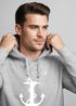 Hoodie Herren Print Aufdruck Trend Anker Vögel Motiv Norden Meer Fashion Streetstyle Neverless®preview