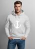 Hoodie Herren Print Aufdruck Trend Anker Vögel Motiv Norden Meer Fashion Streetstyle Neverless®preview