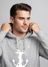 Hoodie Herren Print Aufdruck Trend Anker Vögel Motiv Norden Meer Fashion Streetstyle Neverless®preview