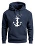 Hoodie Herren Print Aufdruck Trend Anker Vögel Motiv Norden Meer Fashion Streetstyle Neverless®preview