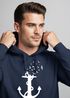 Hoodie Herren Print Aufdruck Trend Anker Vögel Motiv Norden Meer Fashion Streetstyle Neverless®preview