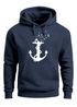 Hoodie Herren Print Aufdruck Trend Anker Vögel Motiv Norden Meer Fashion Streetstyle Neverless®preview
