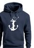 Hoodie Herren Print Aufdruck Trend Anker Vögel Motiv Norden Meer Fashion Streetstyle Neverless®preview