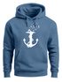 Hoodie Herren Print Aufdruck Trend Anker Vögel Motiv Norden Meer Fashion Streetstyle Neverless®preview