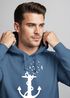 Hoodie Herren Print Aufdruck Trend Anker Vögel Motiv Norden Meer Fashion Streetstyle Neverless®preview