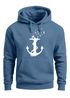 Hoodie Herren Print Aufdruck Trend Anker Vögel Motiv Norden Meer Fashion Streetstyle Neverless®preview