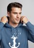 Hoodie Herren Print Aufdruck Trend Anker Vögel Motiv Norden Meer Fashion Streetstyle Neverless®preview