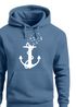 Hoodie Herren Print Aufdruck Trend Anker Vögel Motiv Norden Meer Fashion Streetstyle Neverless®preview
