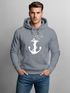 Hoodie Herren Print Aufdruck Trend Anker Vögel Motiv Norden Meer Fashion Streetstyle Neverless®preview