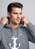 Hoodie Herren Print Aufdruck Trend Anker Vögel Motiv Norden Meer Fashion Streetstyle Neverless®preview