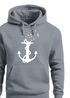 Hoodie Herren Print Aufdruck Trend Anker Vögel Motiv Norden Meer Fashion Streetstyle Neverless®preview