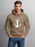 Hoodie Herren Print Aufdruck Trend Anker Vögel Motiv Norden Meer Fashion Streetstyle Neverless®preview