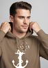 Hoodie Herren Print Aufdruck Trend Anker Vögel Motiv Norden Meer Fashion Streetstyle Neverless®preview