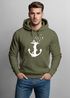 Hoodie Herren Print Aufdruck Trend Anker Vögel Motiv Norden Meer Fashion Streetstyle Neverless®preview