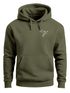 Hoodie Herren Print Aufdruck Vogel Origami Polygon Brustprint Logo Fashion Streetstyle Neverless®preview